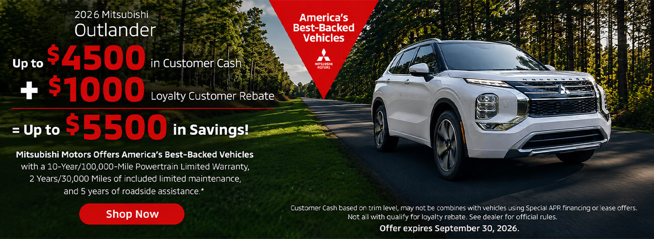 2026 Outlander Savings