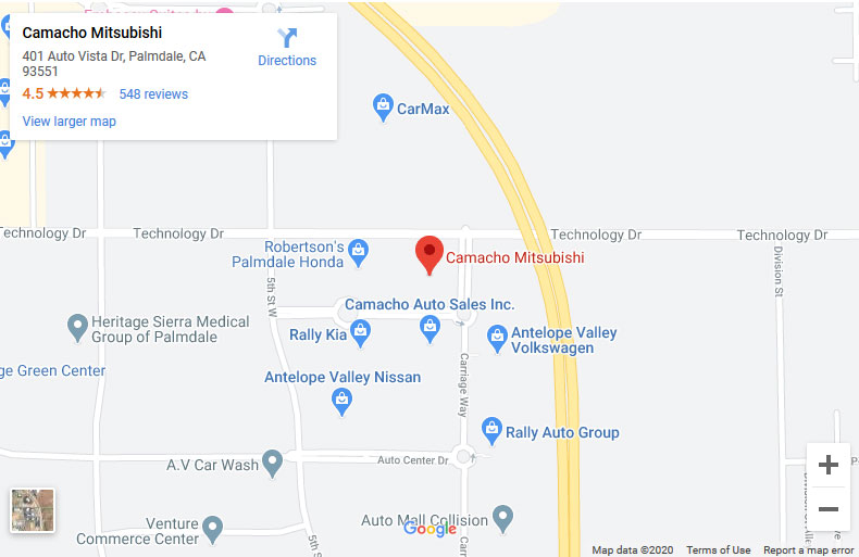 Camacho Mitsubishi google map